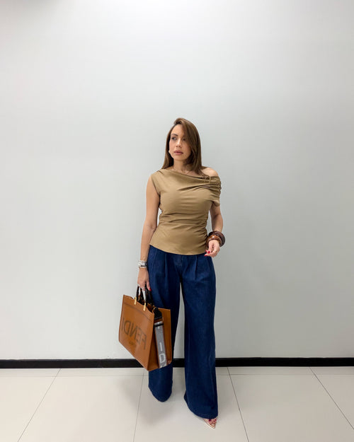 DARK DENIM BAGGY STYLE JEAN