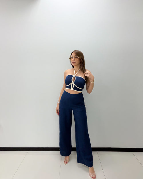 ROPE TRIM DEATIL PANT SET