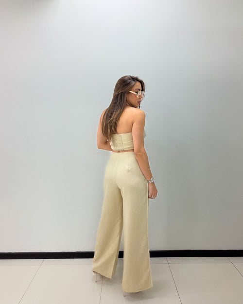 ROPE TRIM DEATIL PANT SET