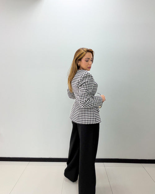 BLAZER HOUNDSTOOTH GLAM