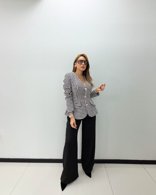 BLAZER HOUNDSTOOTH GLAM