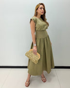 OLIVE GRACE MIDI DRESS