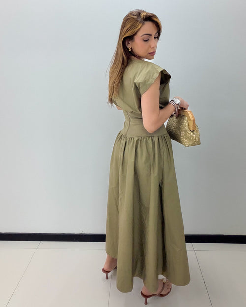 OLIVE GRACE MIDI DRESS