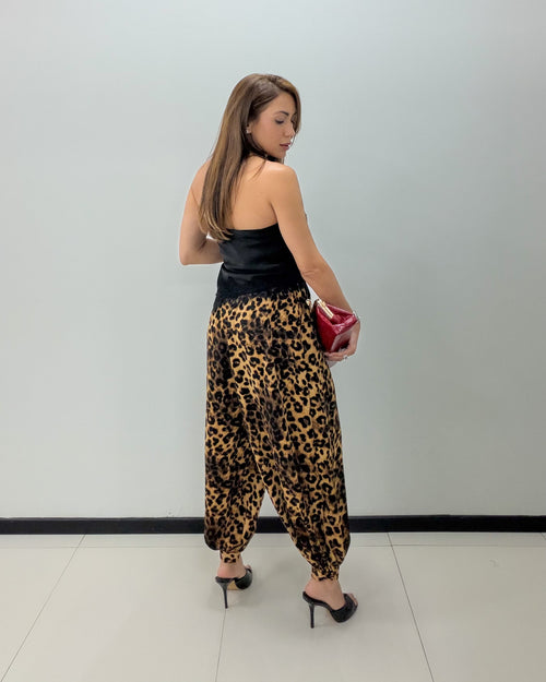 LEOPARD BALLOON PANTS