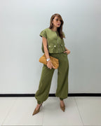 OLIVE PANT SET