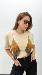 BIKINI BEADS T-SHIRT