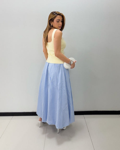 STRIPE BUBBLE SKIRT