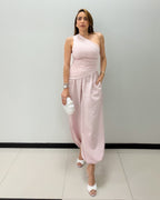PINK POLKA DOTS PANT SET
