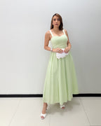 SAGE GINGHAM SKIRT SET
