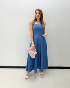DENIM MAXI DRESS