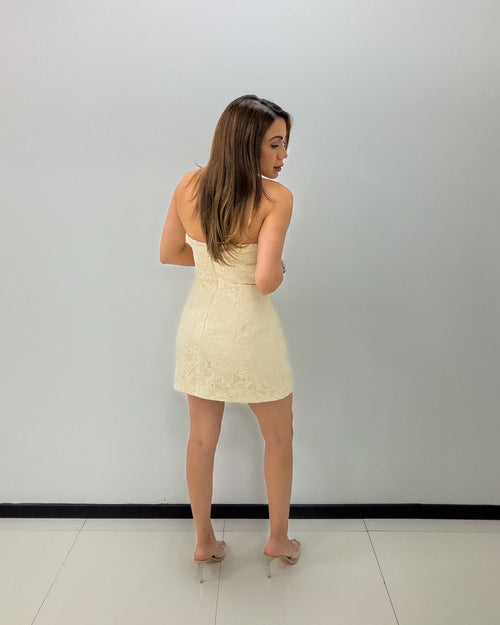 IVORY LACE MINI DRESS