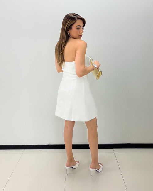BOW DETAIL MINI DRESS