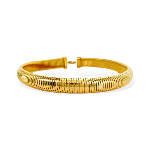 12MM SEMI STRETCH RIBBED CHOKER