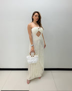 IVORY EMDROIDERED DRESS