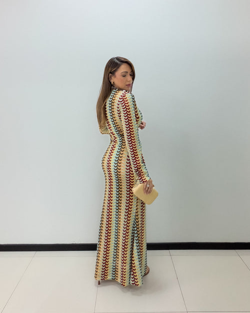 CROCHET MULTI MAXI DRESS