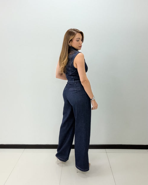 DARK DENIM PANT SET