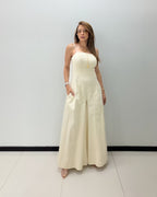 NATURAL PRINCESS LINE JUMPSUIT
