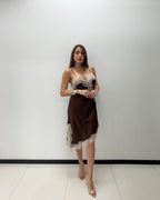 ASYMMETRICAL LACE DRESS