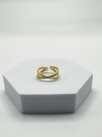 CZ CROSS RING