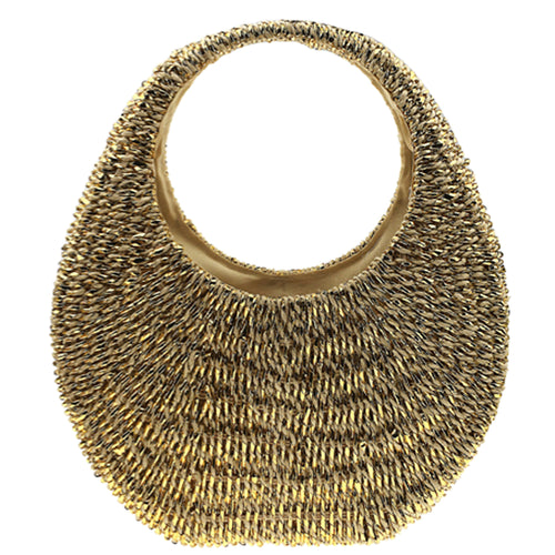 METALLIC STRAW BAG