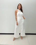 WHITE LACE JUMPSUIT