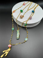 BOHO COLOR CHARM NECKLACE