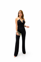 STRAPLESS BLACK JUMPSUIT