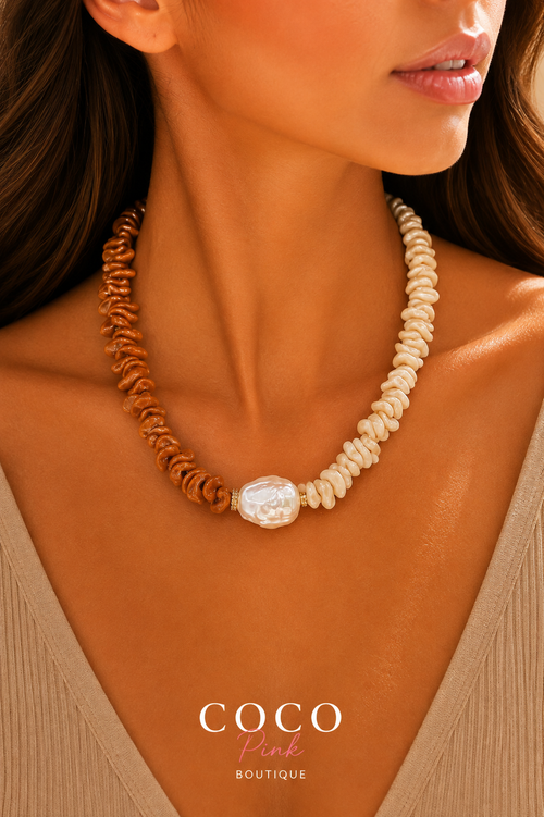 COCOA PEARL NECKLACE