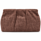 ALESSIA CROC CLUTCH