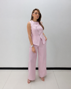 ASYMMETRIC DETAIL PANT SET