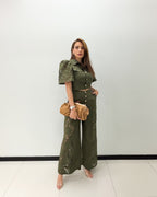 OLIVE LACE PANT SET