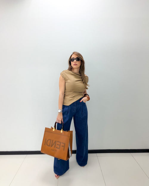 DARK DENIM BAGGY STYLE JEAN