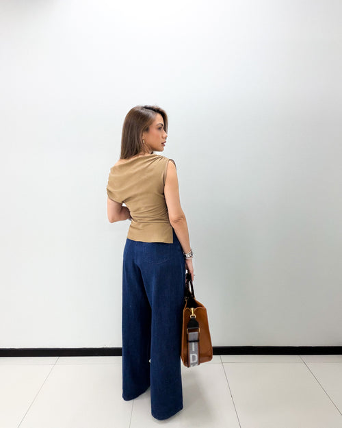 DARK DENIM BAGGY STYLE JEAN