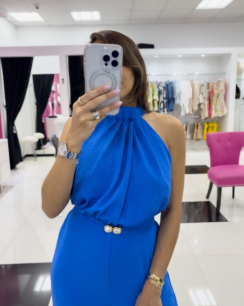 ROYAL BLUE JUMPSUIT