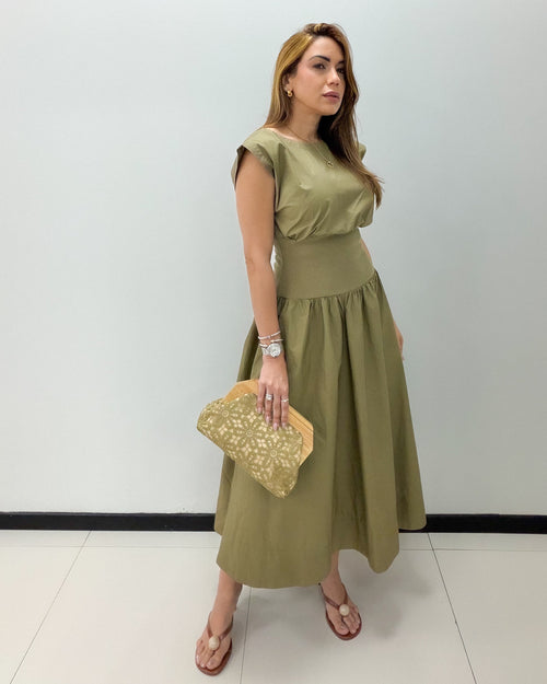 OLIVE GRACE MIDI DRESS