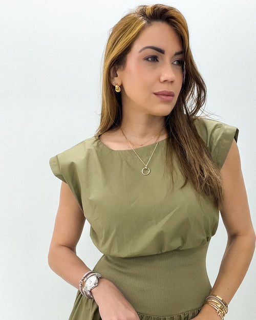 OLIVE GRACE MIDI DRESS