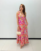 FLORAL PRINT MAXI DRESS