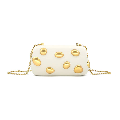 GOLDEN PEBBLE CLUTCH