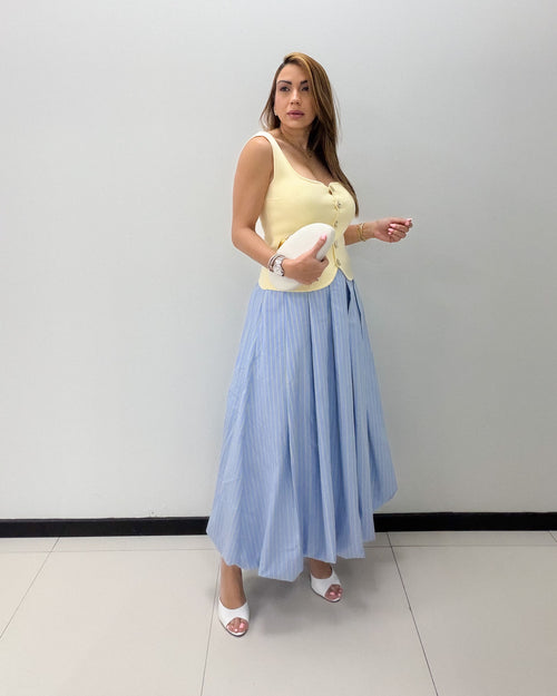 STRIPE BUBBLE SKIRT
