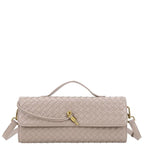 GOLDEN TOUCH WOVEN CLUTCH