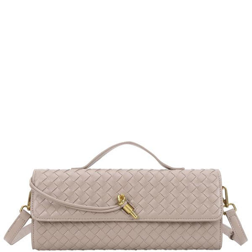 GOLDEN TOUCH WOVEN CLUTCH