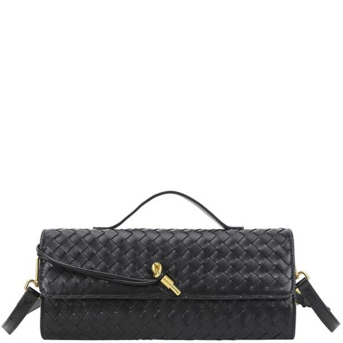 GOLDEN TOUCH WOVEN CLUTCH