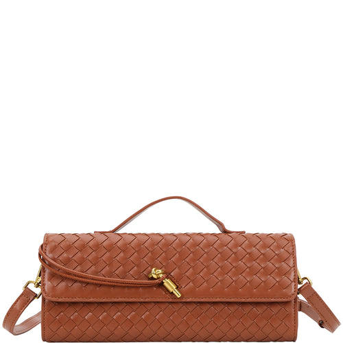 GOLDEN TOUCH WOVEN CLUTCH