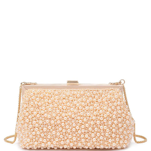 CHAMPAGNE PEARL CLUTCH