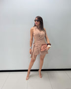 TAUPE BLAZER ROMPER
