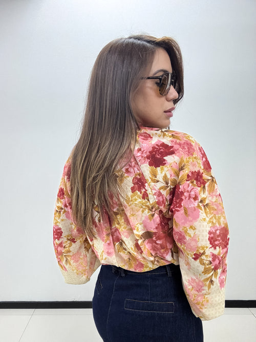 FLORAL PRINT BLOUSE