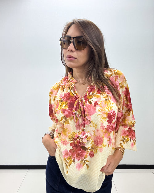 FLORAL PRINT BLOUSE