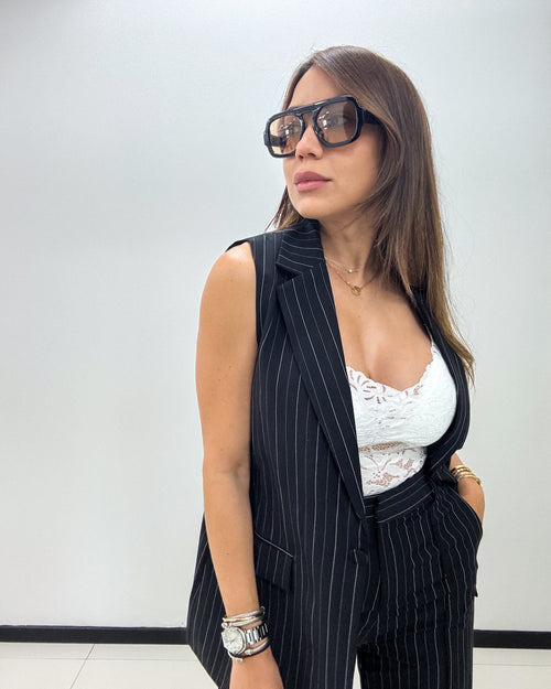PINSTRIPES PANTSUIT