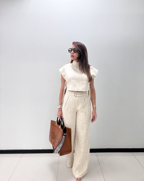 NATURAL PANT SET