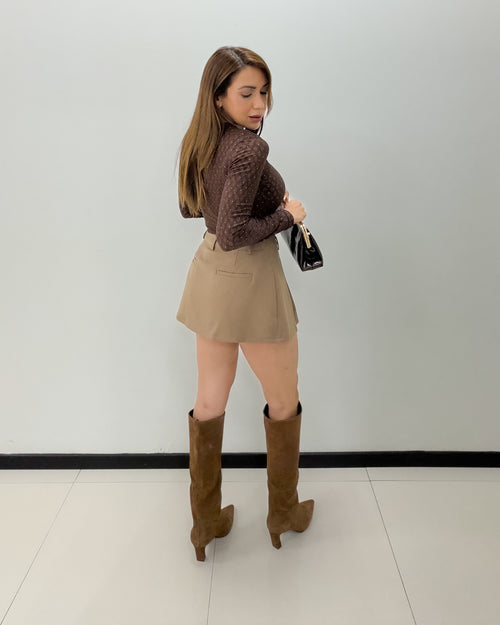 PLEATED SKORT